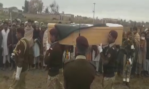 Funeral prayers offered in DG Khan for soldier martyred in LoC firing: ISPR