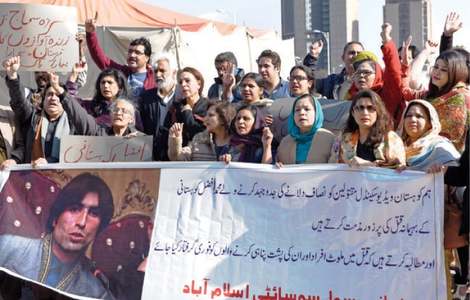 Rights activists protest assassination of Afzal Kohistani