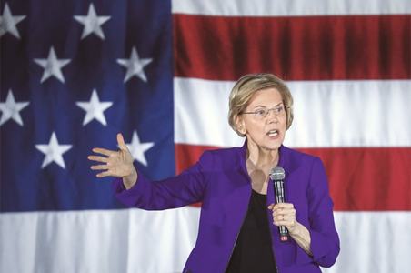Warren vows to break up Amazon, Facebook, Google