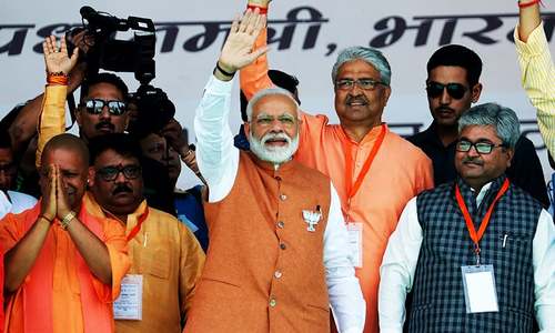 Modi promises 'new India' as he launches election campaign Modi promises 'new India' as he launches election campaign