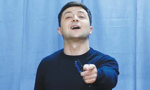 Comedian leading in Ukraine presidential election