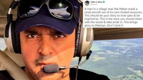 Fakhr-e-Alam defends man arrested for flying 'homemade' airplane