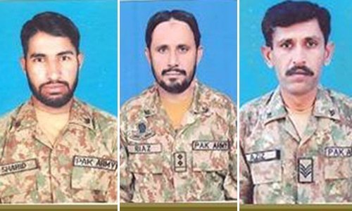 3 soldiers martyred in unprovoked firing across LoC by Indian forces 3 soldiers martyred in unprovoked firing across LoC by Indian forces