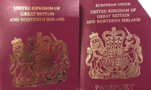 UK issuing passports without &lsquo;European Union&rsquo; on cover