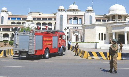 Imran evacuated as fire breaks out at PM Office