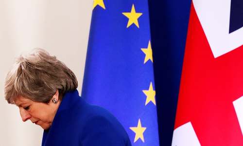 EU gives Britain six-month delay to Brexit date