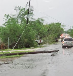 Tornadoes kill two children as massive storm sweeps US south