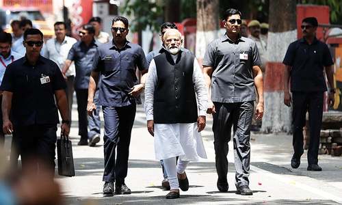 Indian PM Modi files nomination papers for Varanasi seat