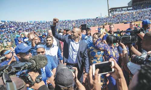 &lsquo;Give change a chance&rsquo;: South African opposition leader Maimane
