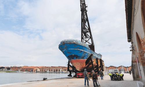 Migrant death ship to be shown at Venice art fair