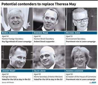 Brexit brings down tearful May, Johnson stakes leadership claim