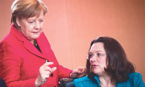 Jitters for Merkel&rsquo;s coalition as SPD chief resigns