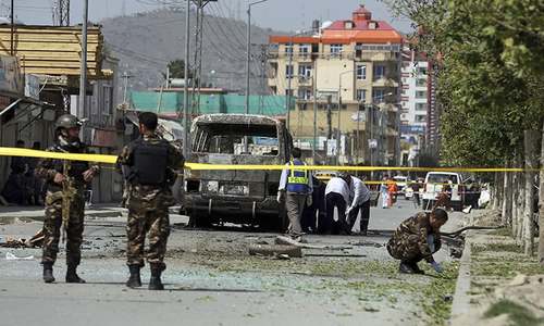 Five killed as govt bus hit in Kabul blast