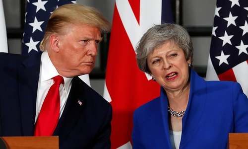 Trump promises May 'very substantial' trade deal after Brexit