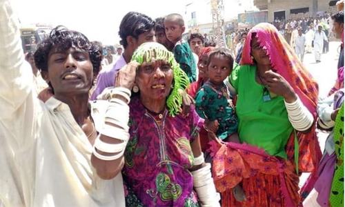 Elderly woman among two wounded as protestors, police clash in Umerkot