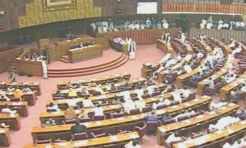 Government, opposition members point fingers at each other over NA ruckus