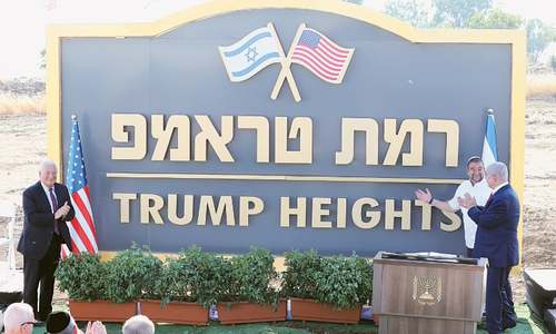 Israel moves to name Golan settlement after Trump