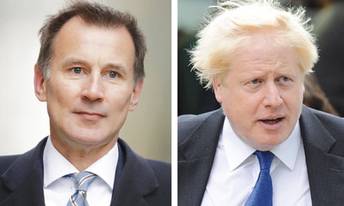 Johnson faces Hunt in battle for Britain&rsquo;s premiership