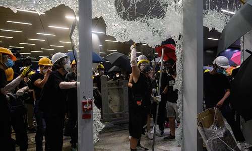 Tense calm returns to Hong Kong after protests erupt into violence