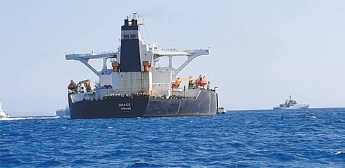 Gibraltar detains ship on charge of carrying Iranian oil
