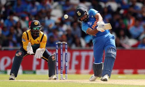 Sharma hits record fifth World Cup ton as India humble Sri Lanka