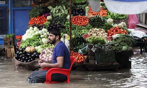In pictures: Streets lie inundated after heavy monsoon rains hit Punjab, northern areas