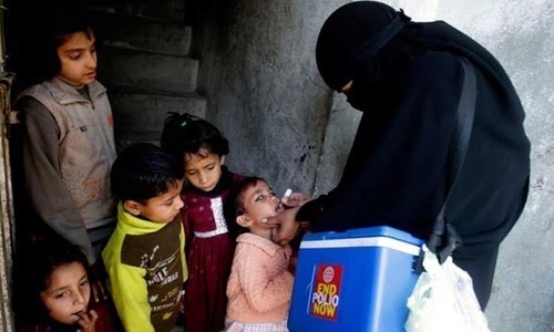 Polio plus outreach activity to cover over 1m children
