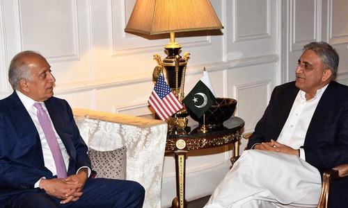 US envoy appreciates Pakistan's 'wholehearted support to peace process' as he wraps up two-day Islamabad visit US envoy appreciates Pakistan's 'wholehearted support to peace process' as he wraps up two-day Islamabad visit