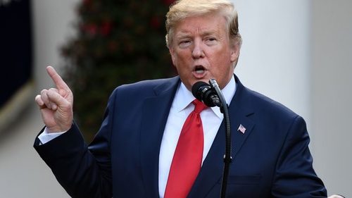 Trump condemns white supremacy, racism after two gun massacres in US