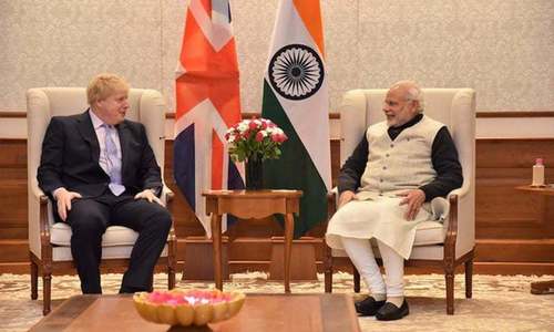 Modi complains to Boris about occupied Kashmir protests outside India's London HC Modi complains to Boris about occupied Kashmir protests outside India's London HC
