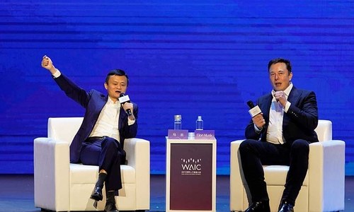 Tesla's Musk, Alibaba's Ma talk aliens and AI, skip issues like trade