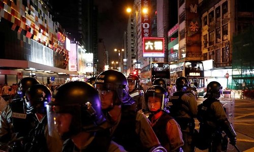 Hong Kong protesters target trains, urge general strike