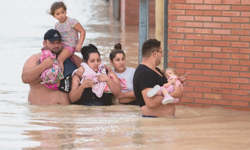 Four die as torrential rains pound south-eastern Spain