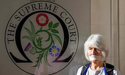 Top UK court hearing challenge to Johnson's Parliament break