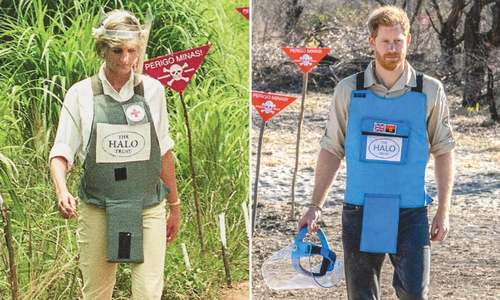 Harry rekindles Diana&rsquo;s memory, walks through Angola minefield