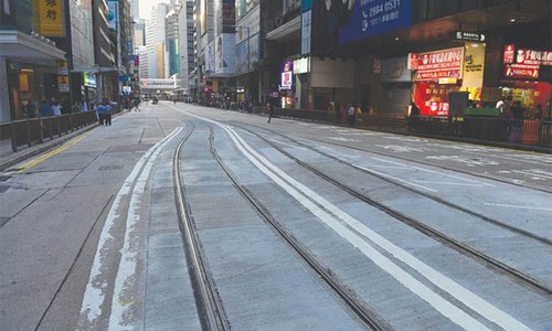 Hong Kong &lsquo;semi-paralysed&rsquo; as ban-defying marches persist