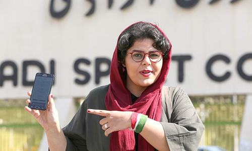 Iran women allowed into football stadium for first time in decades