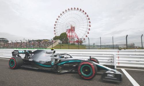 Mercedes sets the pace before Japan GP hunkers down for typhoon