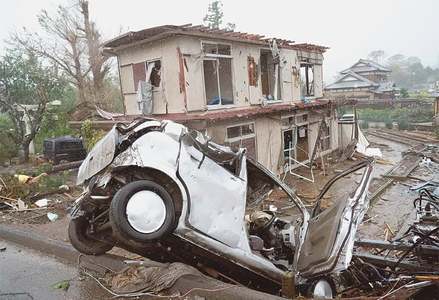 Two die as typhoon batters Japan with &lsquo;unprecedented&rsquo; rain