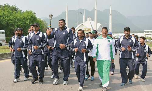 Torch reaches Islamabad amid National&nbsp;Games&rsquo; postponement