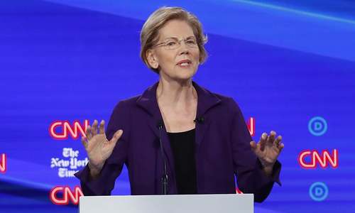 Rising star Elizabeth Warren weathers attacks at Democratic White House debate