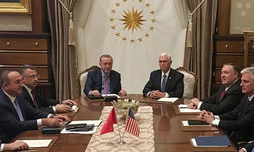 Turkey, US agree ceasefire in northeast Syria: Pence
