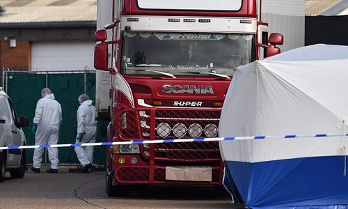 British police find 39 dead in truck container, arrest driver