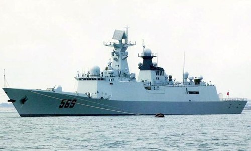Steel-cutting of two navy warships held in China