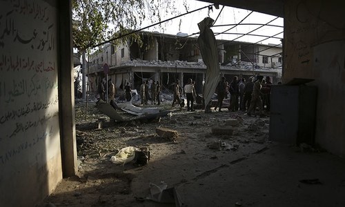 Blast in Syrian town held by Turkey-backed gunmen kills 13