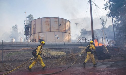 New California fire grows as crews make headway on other blazes