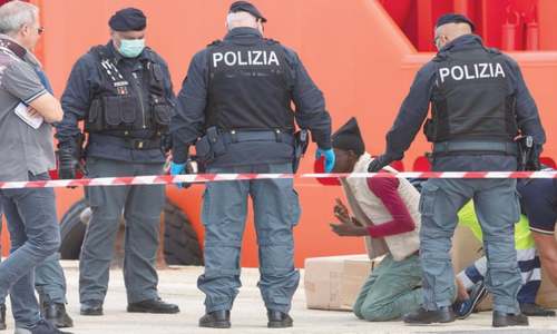 Italian ship with 151 rescued migrants docks in Sicily