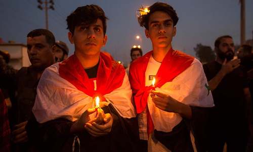 Iraqis aim to rekindle protests with Iran football match