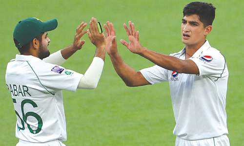 Young Nasim bowls with fire in drawn tour fixture