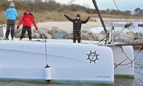 Greta Thunberg sets sail for home aboard catamaran